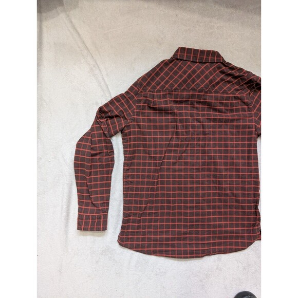 LL Bean Shirt Mens Large Stripes Red Elbow Patch Metal Buttons RARE Vintage - Picture 9 of 9